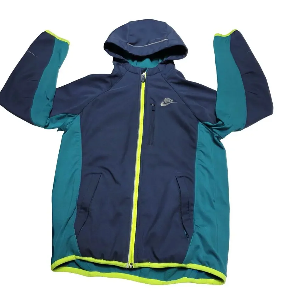 Nike Soft Shell Activewear Jacket Fleece Lining Youth Size Large Kids